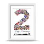 تابلو کلاژ عدد