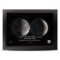 تابلو آسمان صورت فلکی و ماه دوقلو St23