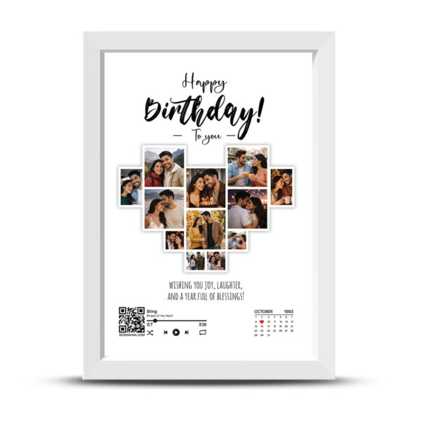 CH3-Mockup-white-frame-bgwhite تابلو کلاژ قلب سفارشی 12 تکه مدل CH3