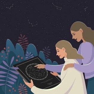 تابلو آسمان برای هدیه تولد