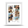 تابلو-کلاژ-LOVE-قاب-سفید تابلو کلاژ طرح LOVE 8 تکه - قاب سفید