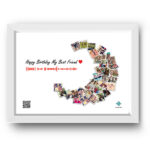 تابلو کلاژ ماه مدل CM2 سفید