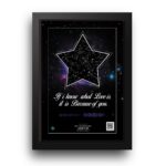 تابلو آسمان طرح ستاره فانتزی مدل ST16