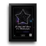 تابلو آسمان طرح ستاره فانتزی مدل ST16