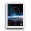 تابلو آسمان با قطب نما باجزئیات مدل ST18 قاب سفید