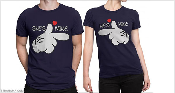 خرید تی شرت برای ولنتاین