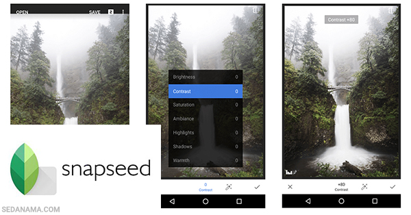 ویرایشگر عکس Snapseed